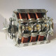 v6 electromagnetic motor engine model with hexagon fan for 1/10 model car teaching demonstration v6 electromagnetic motor engine model with hexagon fan for 1/10 model car teaching demonstration