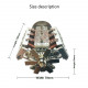 v6 electromagnetic motor engine model with hexagon fan for 1/10 model car teaching demonstration v6 electromagnetic motor engine model with hexagon fan for 1/10 model car teaching demonstration