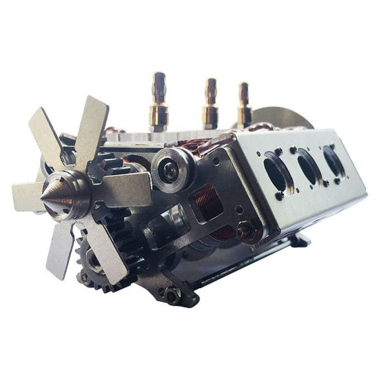 v6 electromagnetic motor engine model with hexagon fan for 1/10 model car teaching demonstration v6 electromagnetic motor engine model with hexagon fan for 1/10 model car teaching demonstration