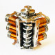 v6 solenoid engine brushless electromagnetic motor model engine v6 solenoid engine brushless electromagnetic motor model engine