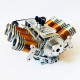 v6 solenoid engine brushless electromagnetic motor model engine v6 solenoid engine brushless electromagnetic motor model engine