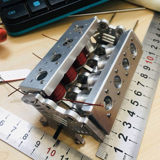 v8 electromagnetic engine model engine toy for model car / ship v8 electromagnetic engine model engine toy for model car / ship
