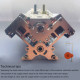 v8 electromagnetic engine model engine toy for model car / ship v8 electromagnetic engine model engine toy for model car / ship