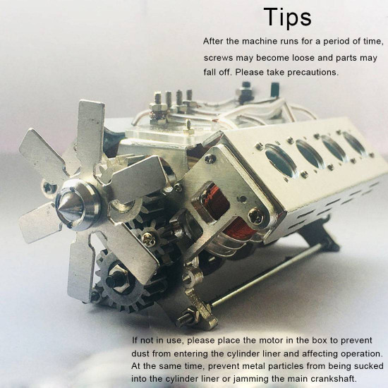 v8 electromagnetic engine model engine toy for model car / ship v8 electromagnetic engine model engine toy for model car / ship