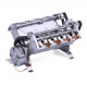 v8 high speed engine model electromagnetic 8-cylinder car engine working principle stem toy