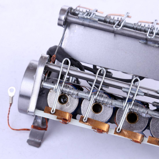 v8 high speed engine model electromagnetic 8-cylinder car engine working principle stem toy v8 high speed engine model electromagnetic 8-cylinder car engine working principle stem toy