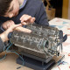 visible v8 internal combustion ohc engine motor working model haynes kit