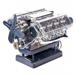 visible v8 internal combustion ohc engine motor working model haynes kit