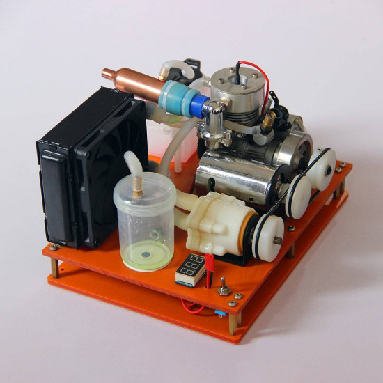 vx level 18 single cylinder 2-stroke methanol engine with water cooling radiator vx level 18 single cylinder 2-stroke methanol engine with water cooling radiator