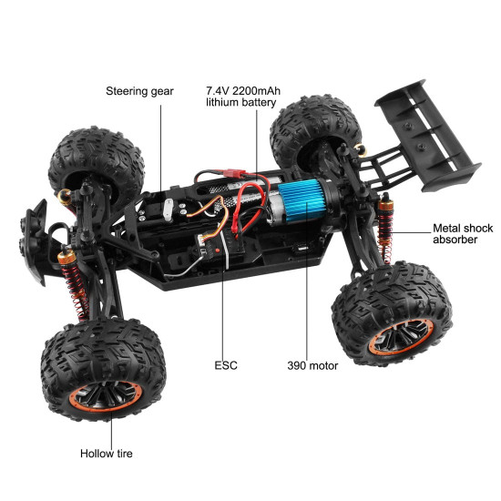 vxl racing 1/10 4wd 2.4ghz rc high-speed brushed electric off-road sport racing car toys 45km/h vxl racing 1/10 4wd 2.4ghz rc high-speed brushed electric off-road sport racing car toys 45km/h